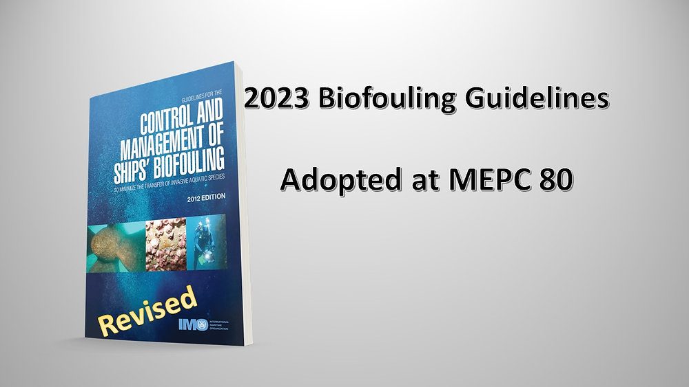 2023 IMO Biofouling Guidelines